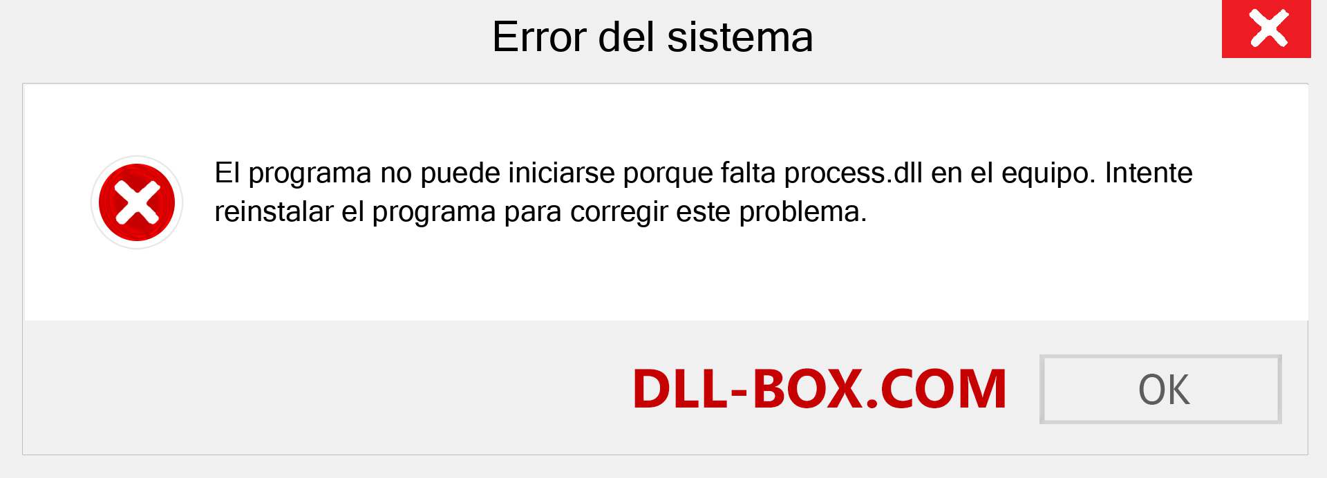 ¿Falta el archivo process.dll ?. Descargar para Windows 7, 8, 10 - Corregir process dll Missing Error en Windows, fotos, imágenes