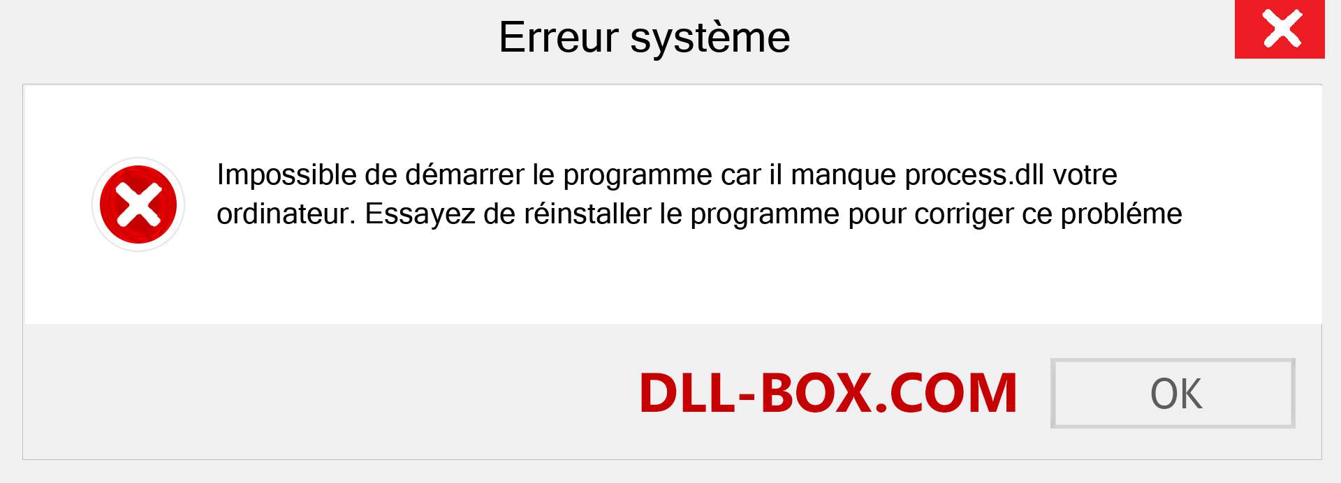 Le fichier process.dll est manquant ?. Télécharger pour Windows 7, 8, 10 - Correction de l'erreur manquante process dll sur Windows, photos, images